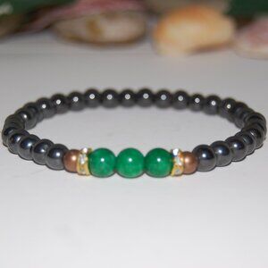 Magnetic Bracelet,Magnetic and Gemstone Beads,Healthy Bracelet